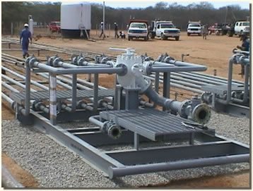 Skid de medición instalado en campo
