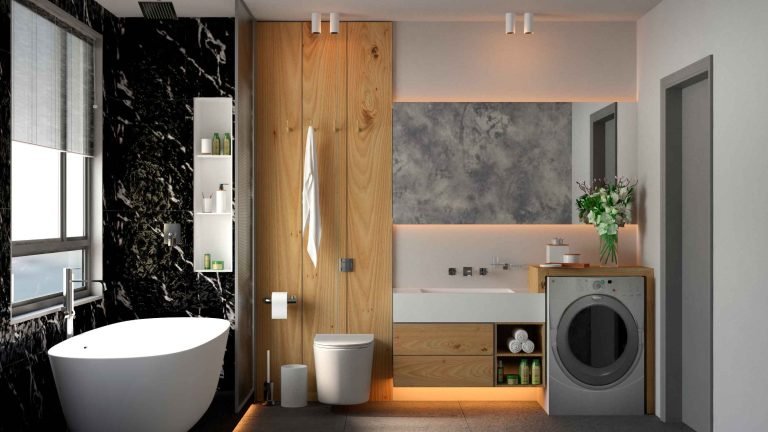 Render de baño principal